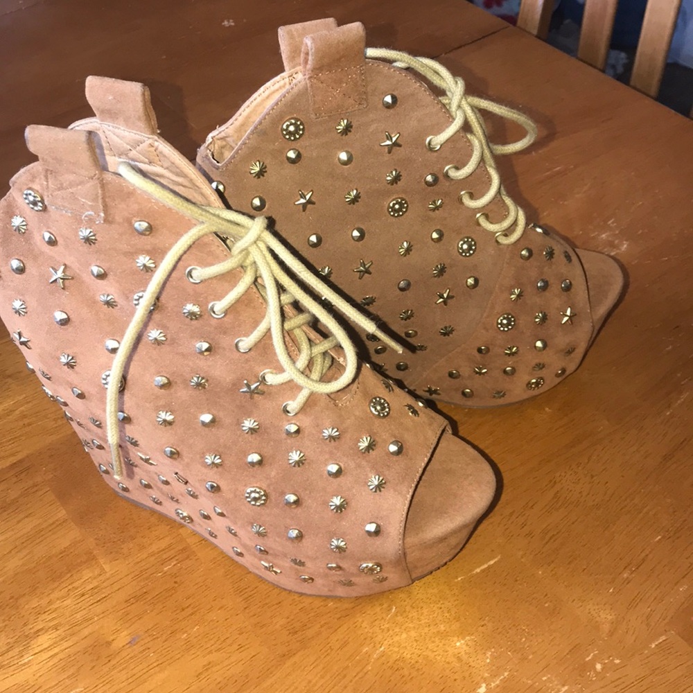 ✨ studded wedge booties ✨